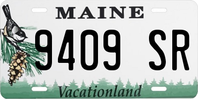 ME license plate 9409SR