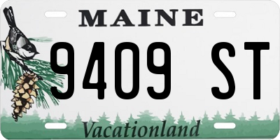 ME license plate 9409ST