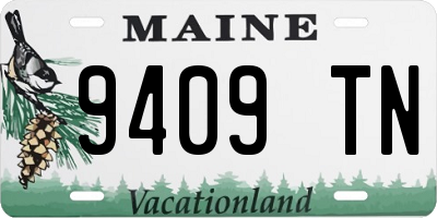 ME license plate 9409TN