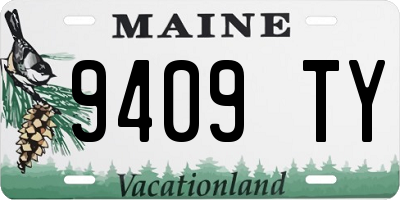 ME license plate 9409TY