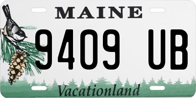 ME license plate 9409UB