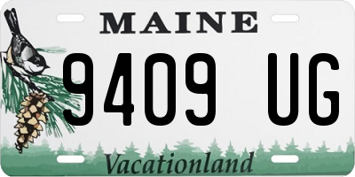 ME license plate 9409UG