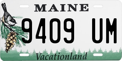 ME license plate 9409UM