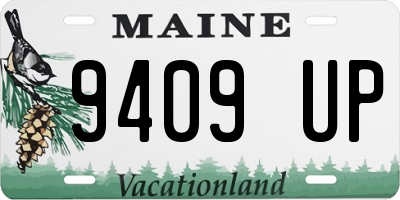 ME license plate 9409UP