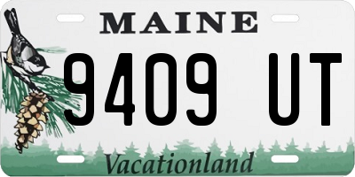 ME license plate 9409UT