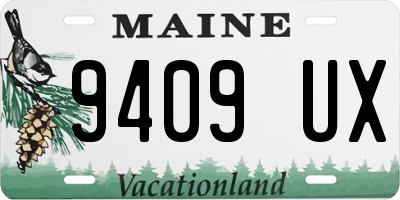 ME license plate 9409UX