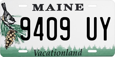 ME license plate 9409UY