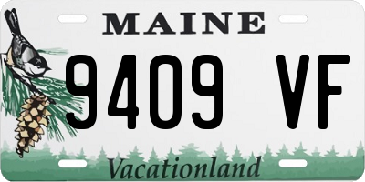 ME license plate 9409VF