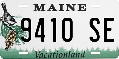 ME license plate 9410SE