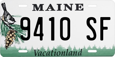 ME license plate 9410SF