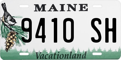 ME license plate 9410SH