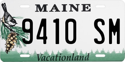 ME license plate 9410SM