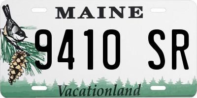 ME license plate 9410SR