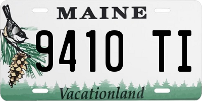 ME license plate 9410TI