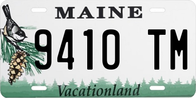 ME license plate 9410TM