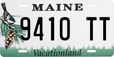 ME license plate 9410TT