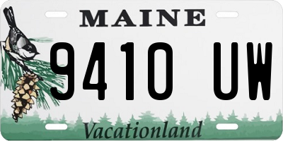 ME license plate 9410UW