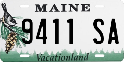 ME license plate 9411SA