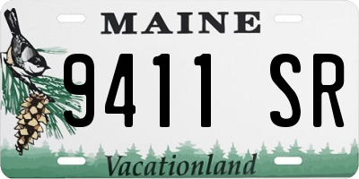 ME license plate 9411SR