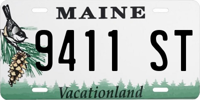 ME license plate 9411ST