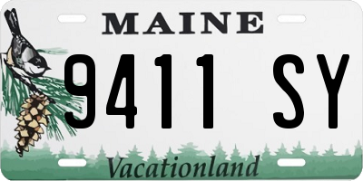 ME license plate 9411SY