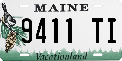 ME license plate 9411TI