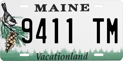 ME license plate 9411TM