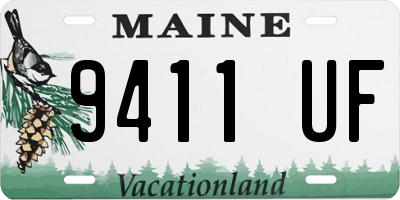 ME license plate 9411UF