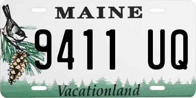 ME license plate 9411UQ