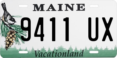 ME license plate 9411UX