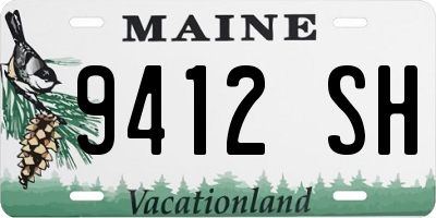 ME license plate 9412SH