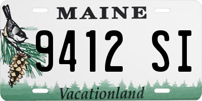 ME license plate 9412SI