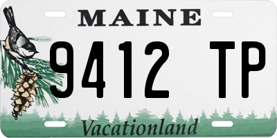 ME license plate 9412TP