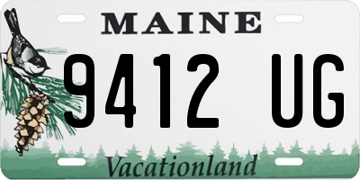 ME license plate 9412UG