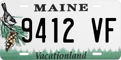 ME license plate 9412VF