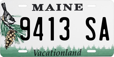 ME license plate 9413SA