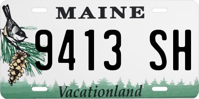 ME license plate 9413SH
