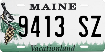 ME license plate 9413SZ