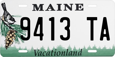 ME license plate 9413TA