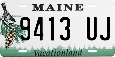 ME license plate 9413UJ