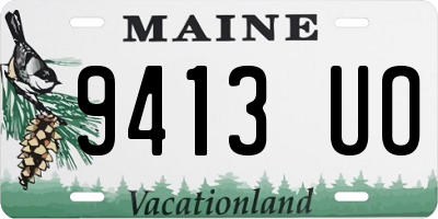 ME license plate 9413UO