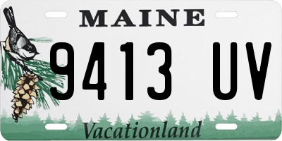 ME license plate 9413UV