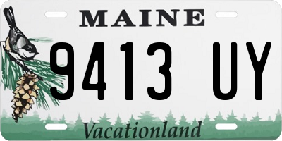 ME license plate 9413UY