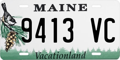 ME license plate 9413VC