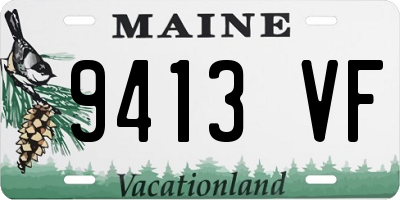 ME license plate 9413VF