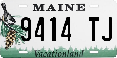 ME license plate 9414TJ
