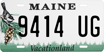 ME license plate 9414UG