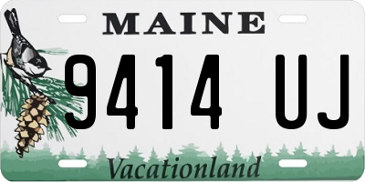 ME license plate 9414UJ