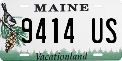 ME license plate 9414US