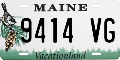 ME license plate 9414VG